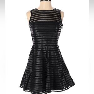 Parker faux leather dress